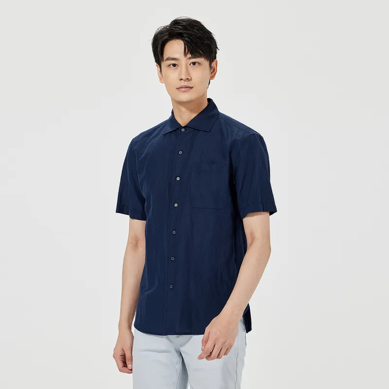 LESS IS MORE Shirts Men Navy Blue 25XXC3151Y-2