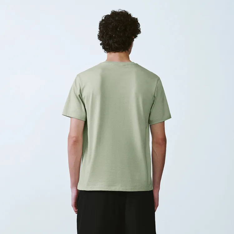 URBAN REVIVO T Shirts Men White Green-4