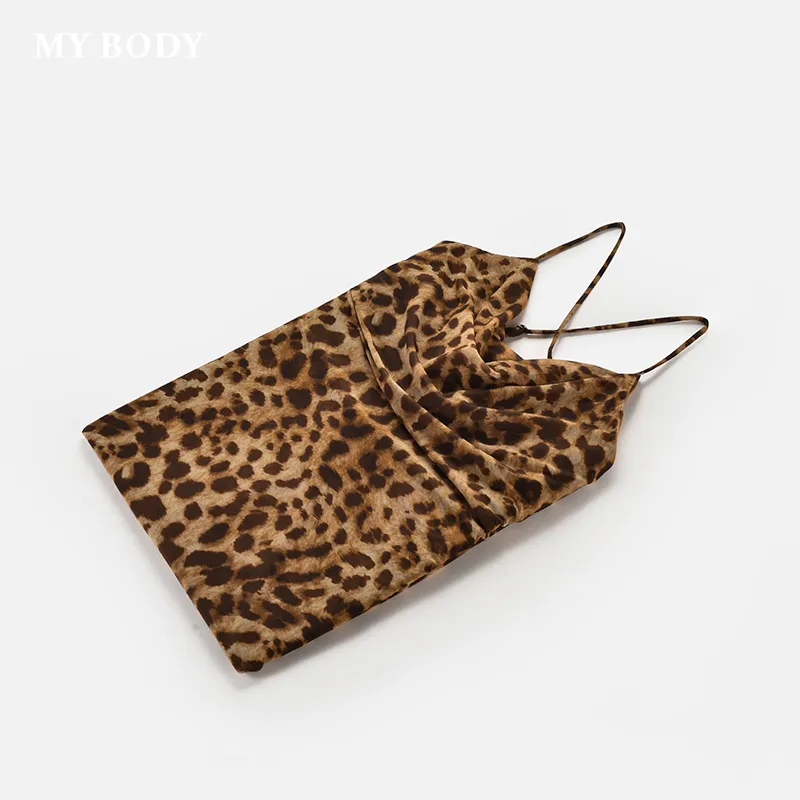 MY BODY Nightgown Women's Oak Leopard Print-2