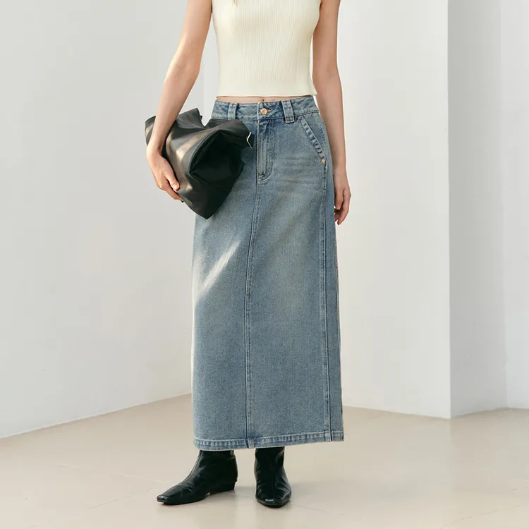 PEACEBIRD Denim Casual Dress Women's-10
