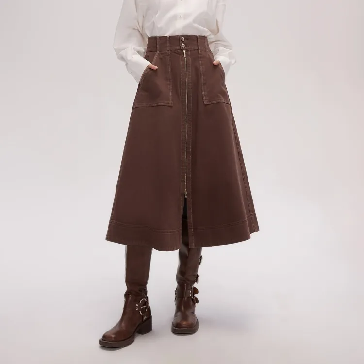 ONLY Denim Long Skirts Women's-2
