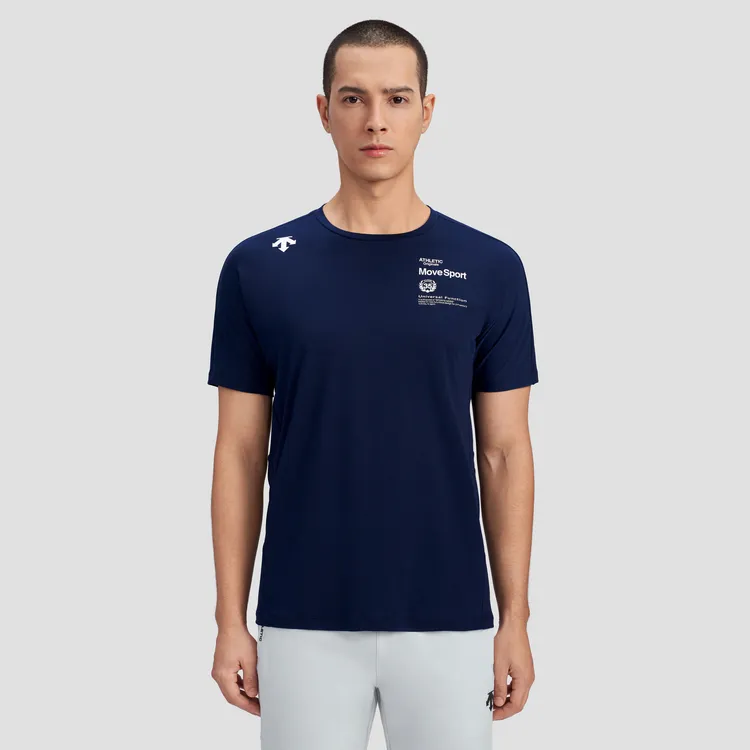 DESCENTE Set in Sleeve T Shirt Men's-12