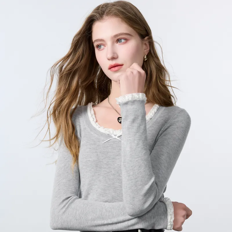 3COLOUR Knitwear Women's Heather Gray-6