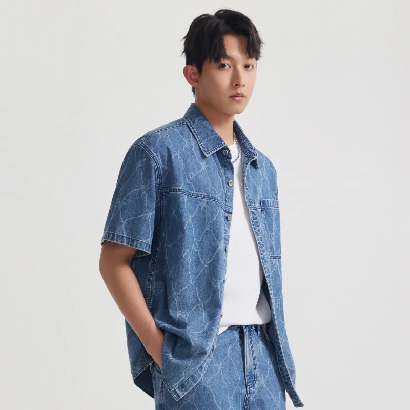 Cabbeen Shirt Men's Cerulean 47-4