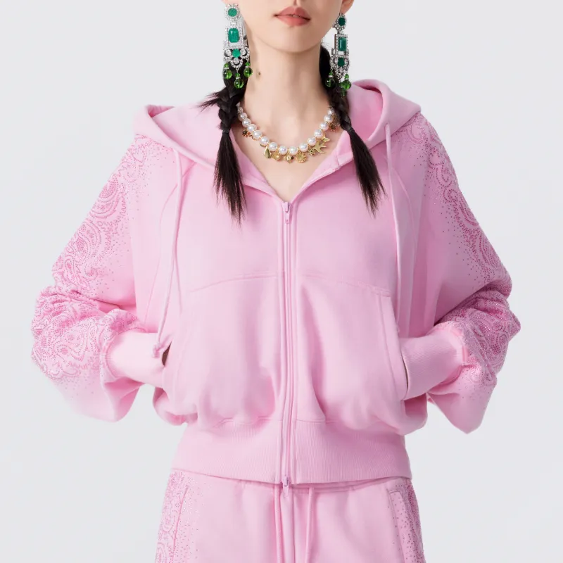 TCH Cropped Coats Women's Pink-3