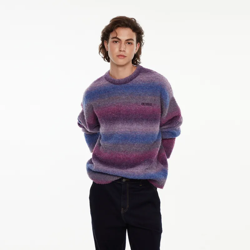 GUESS Sweater Unisex Purple Gradient-4