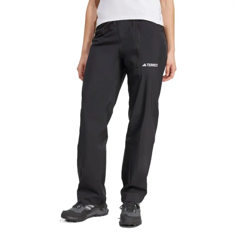 Adidas Terre MULTI TWO LAYER RAIN JOGGERS CLIMAPROOF Windbreaker Pants Women's Black-2