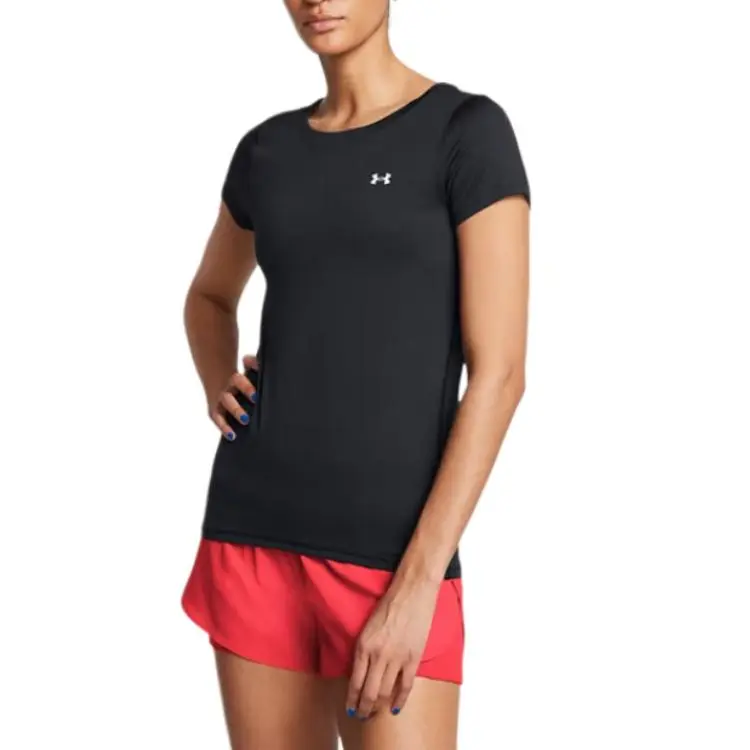 Under Armour HeatGear Regular T Shirt Women's Black-2