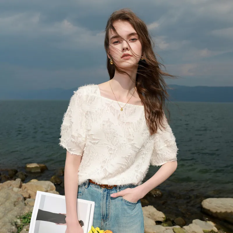3COLOUR Chiffon Shirts Women's-2