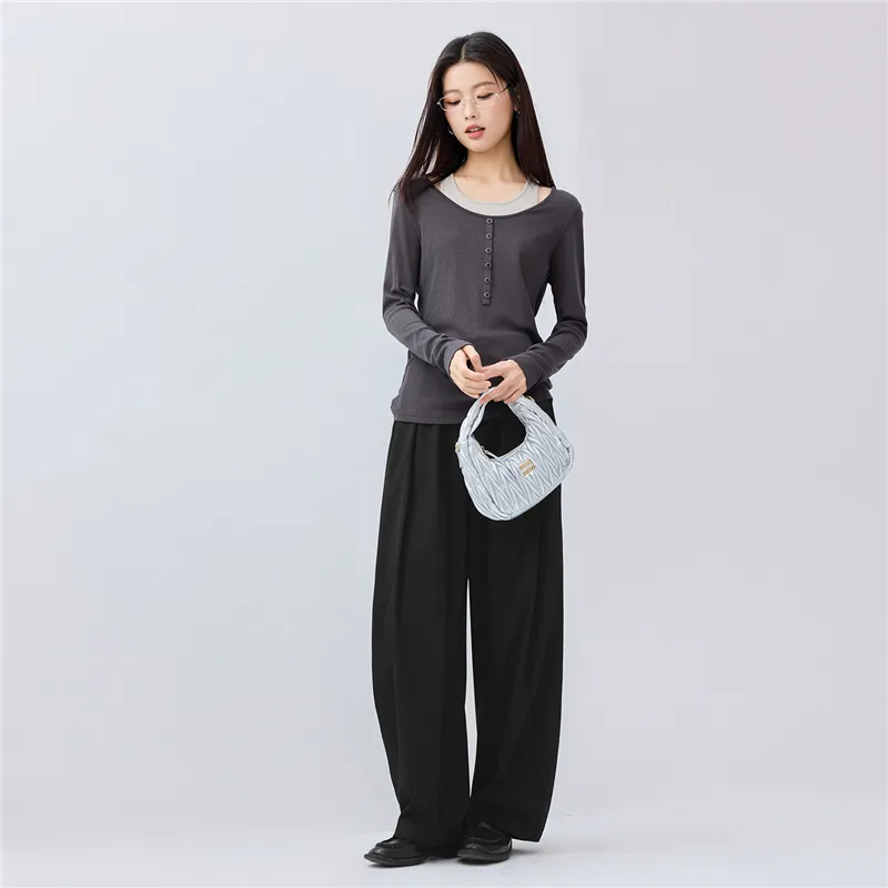 UNIQLO Suit Trouser Women's Elegant Black-3