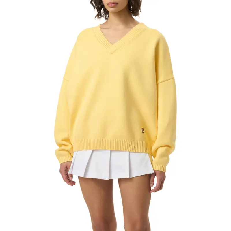 FILA x HAILEY Sweater Women's Yellow-1