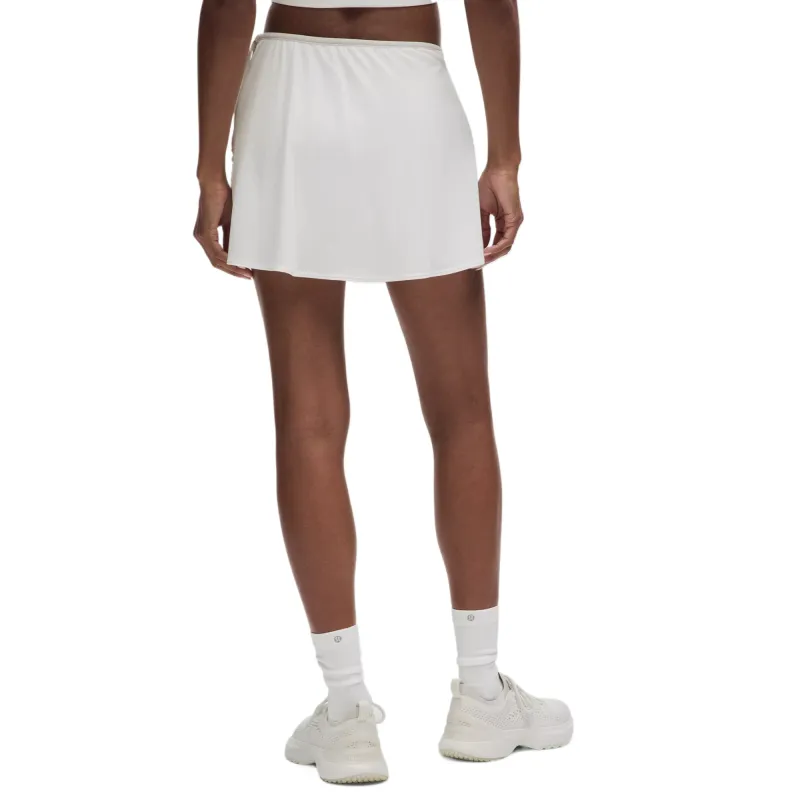 Lululemon Wrap FrontLuxtreme™ Mid Rise Tennis Skirt Tennis Bottom Women's White White-2