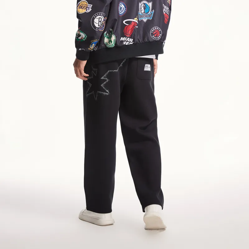 JACK JONES· x NBA Casual Pants Men's Pure Black-3
