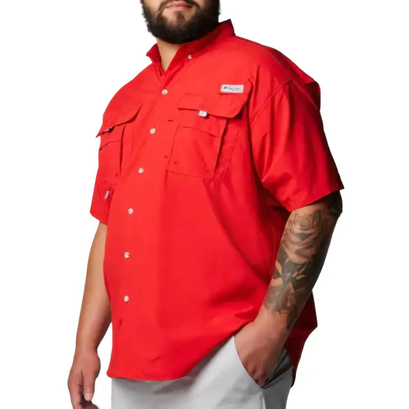 Columbia PFG Bahama 2 Shirt Men's Red-2