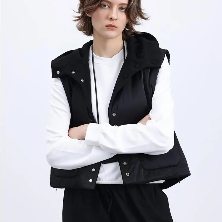 THE SOONG Vests Women's Black, In Stock-2
