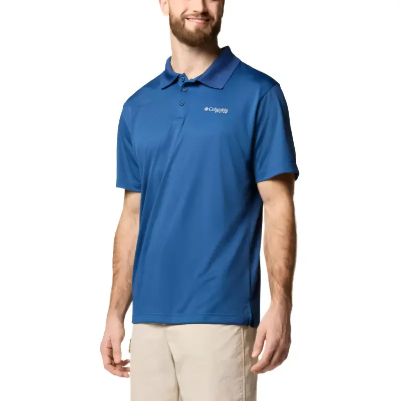Columbia PFG Solar Stream Polo Shirt Men's Blue-2