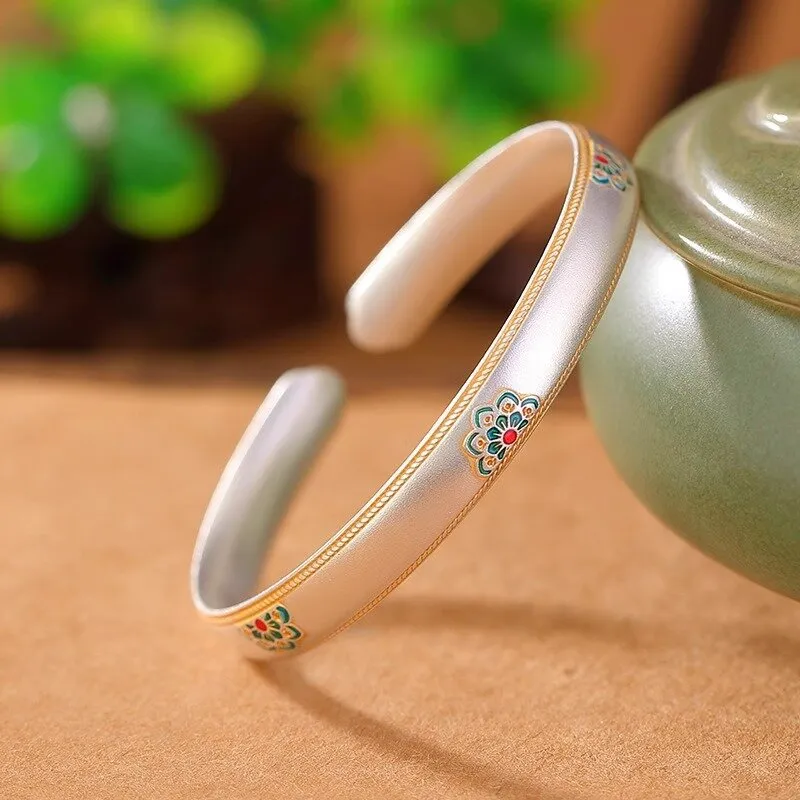 JINJI 999 Fine Silver Bangles Women's-1