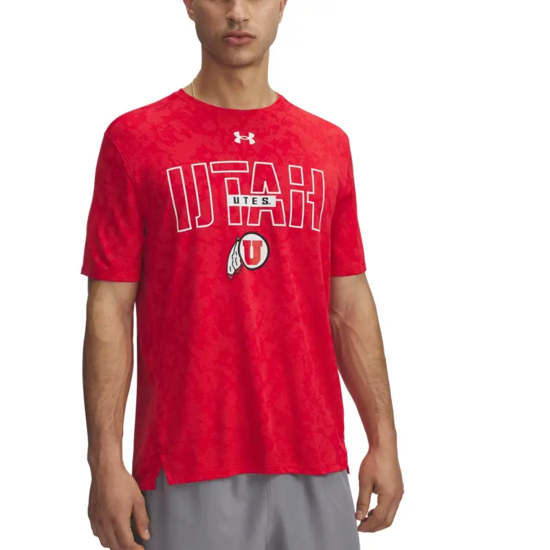 Under Armour Tech VentCollegiate T Shirt Men's Red 601-1