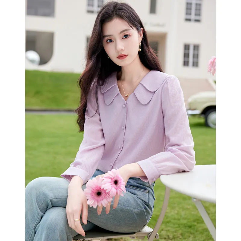 Like The Age Of Water Sweatshirt Women's Purple-2