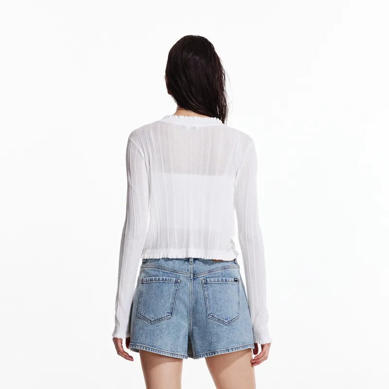 ONLY Knitwear Women's S12 Bright Cream White-4