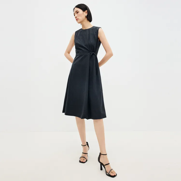 SHUIYUNJIAN Sleeveless Dress Women's Dark Gray-5