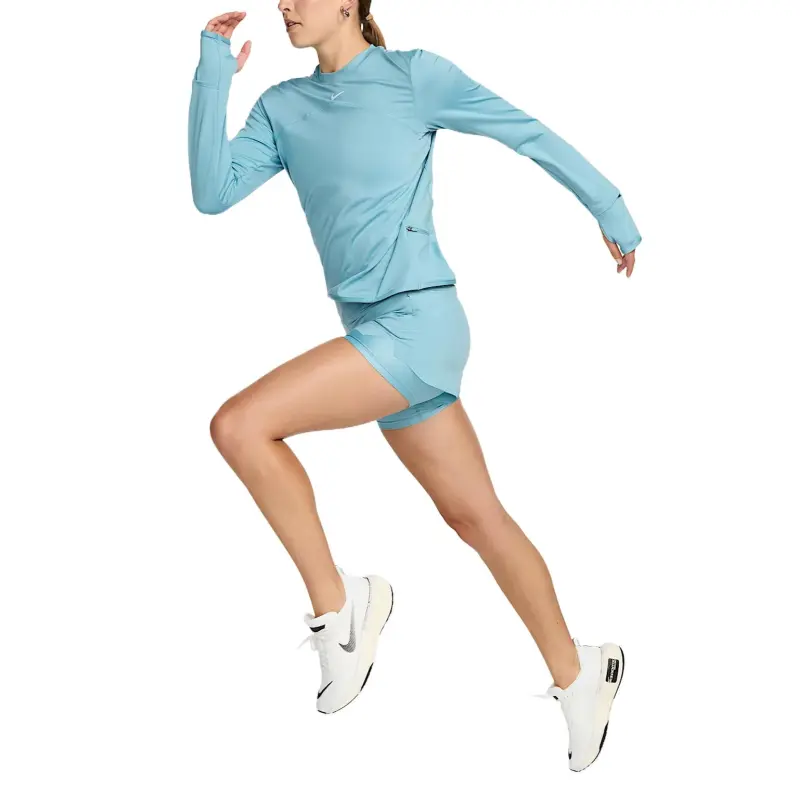 Nike Dri-FIT Swift Sports Shorts Women's Denim Blue Turquoise-2