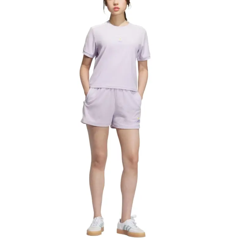 Adidas Originals Sports Shorts Women's Light Purple-3