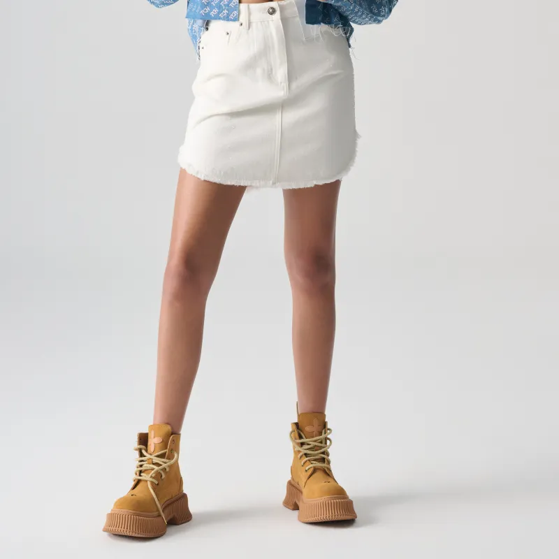 TCH Casual Short Skirts Women's White-2