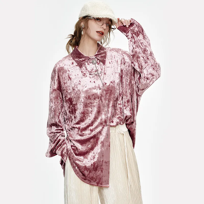 ELF SACK x MAOHELAOSHU Shirt Women's Plum Pink-2