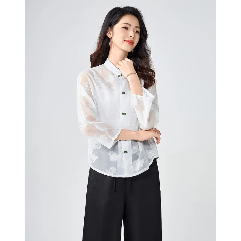 Love Elaine Shirt Regular Women's White-2