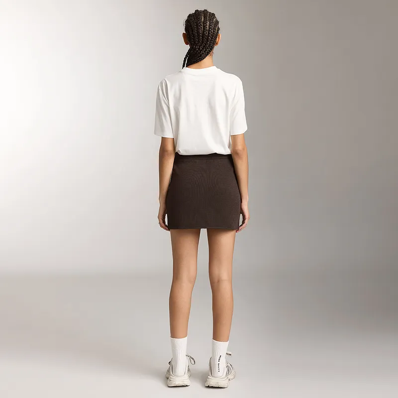 Miss Sixty Casual Short Skirts Women's Dark Coffee-4
