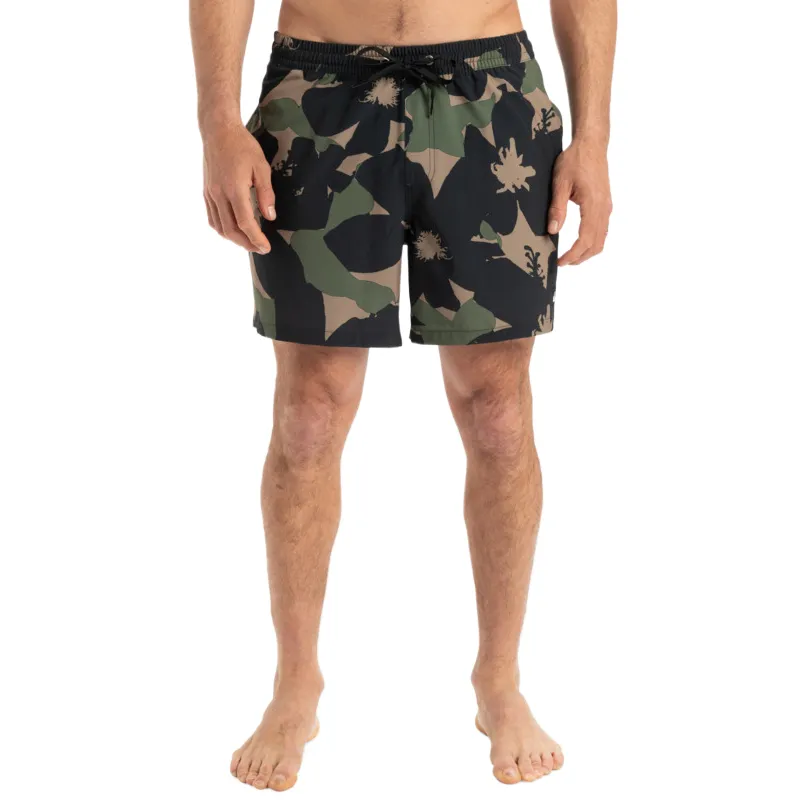 Quiksilver Surfsilk Straight Swimming Shorts Men's Green-3
