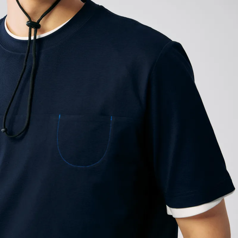 MYSAMESAME T Shirts Unisex Navy Blue-4