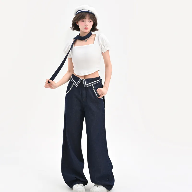 SNBL Jeans Women's Dark Blue-4