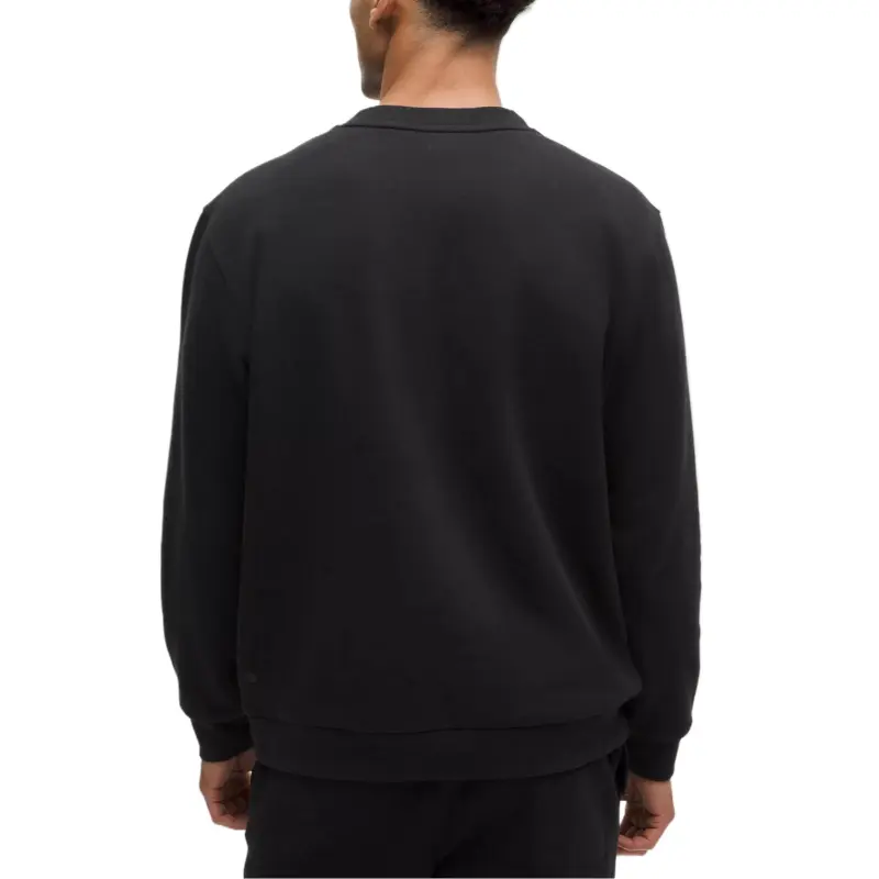 Lululemon Steady State Crew Collegiate Sweatshirt Men's Black-1