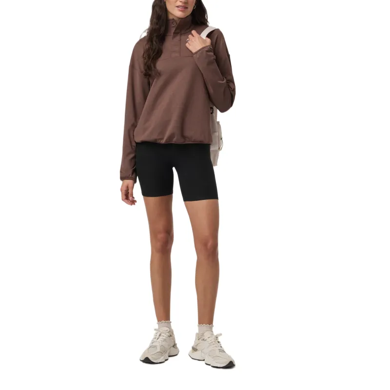 Vuori Sweatshirts Women's Brown/ChocolateMilkHeather-4