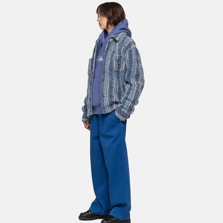 Stussy Striped Sherpa Shirt-4