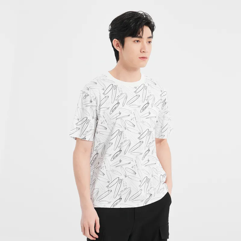 LESS IS MORE T Shirts Men Gray White 25XTX3442H-4