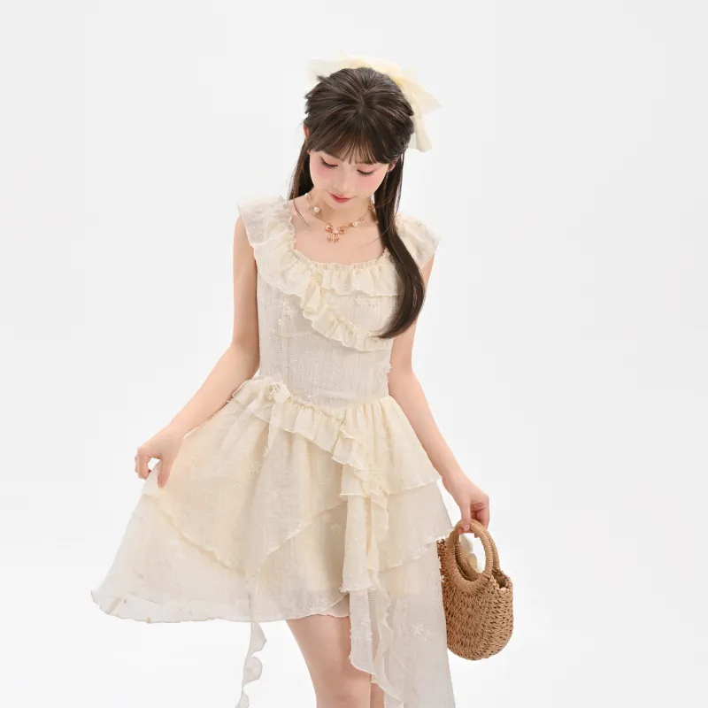SNBL Slip Dresses Women's Ecru-4