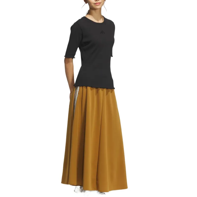 Adidas Casual Long Skirt Women's Copper Brown-3