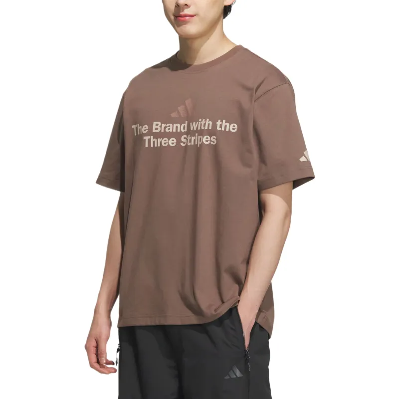 Adidas T Shirt Men's Stratum Dark Earthy Brown-1