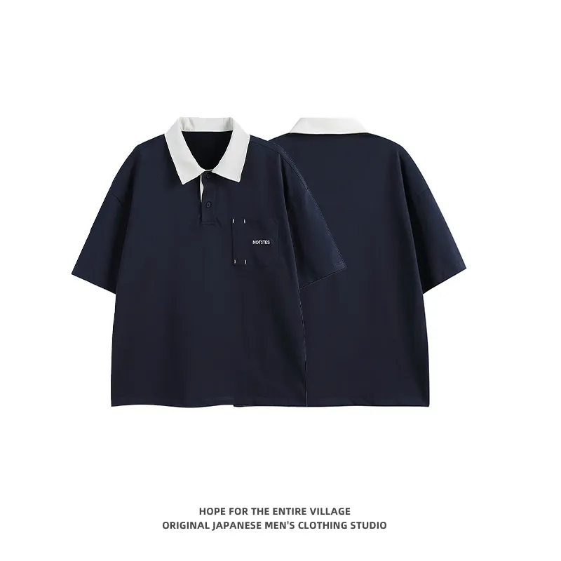 Columtomy Polo Shirt Unisex Navy Blue-2