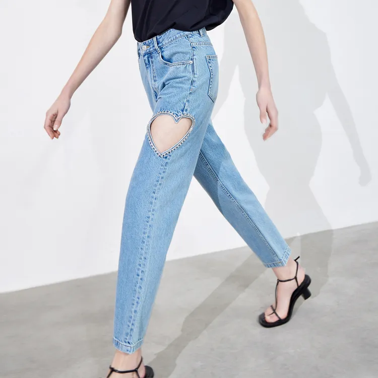 MO&CO Jeans Women's Denim Blue-5