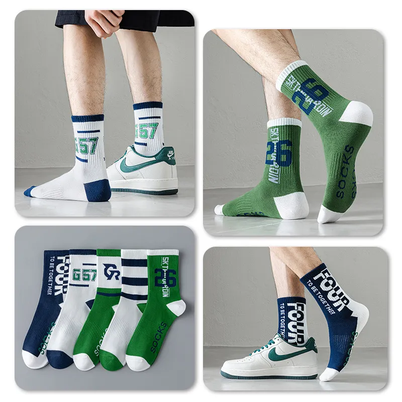 Gentle Welcome Basketball Socks Men's 5 Pack-3