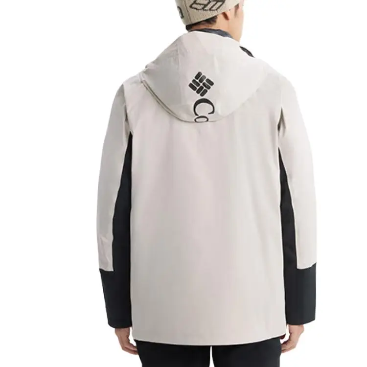 Columbia Mountain Versatile Waterproof Windbreaker Jacket Men's White-3