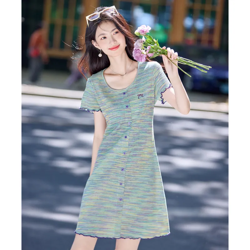 Still Quiet Short Sleeved Dress Women's-1