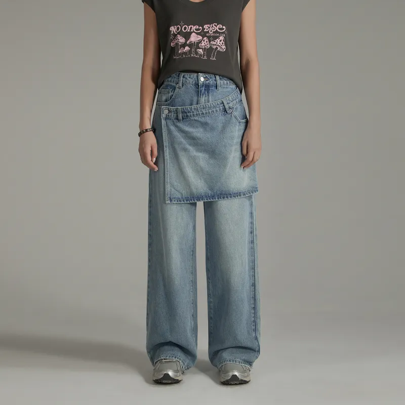 NO ONE ELSE Jeans Women's Denim Blue-2
