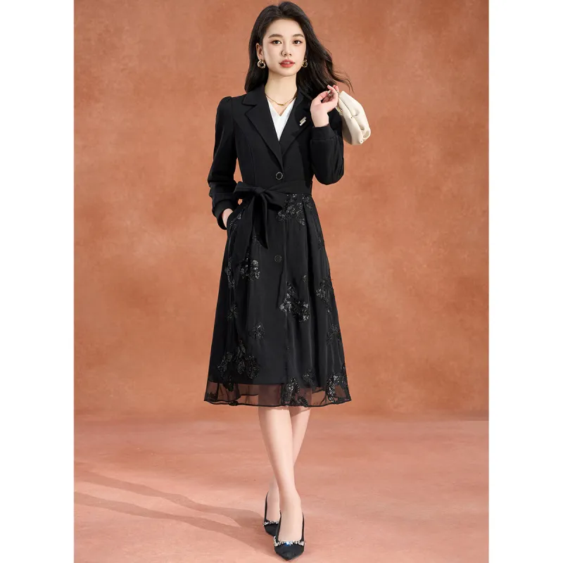 Mylan Trench Coat Women's Black-4