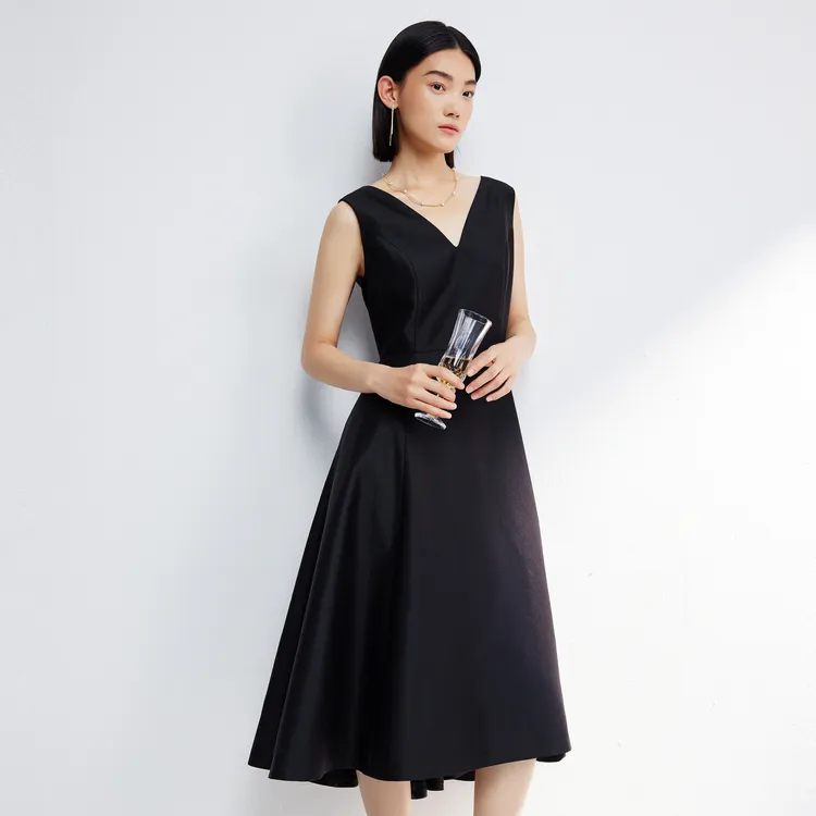 SHUIYUNJIAN Sleeveless Dress Women's Black-2