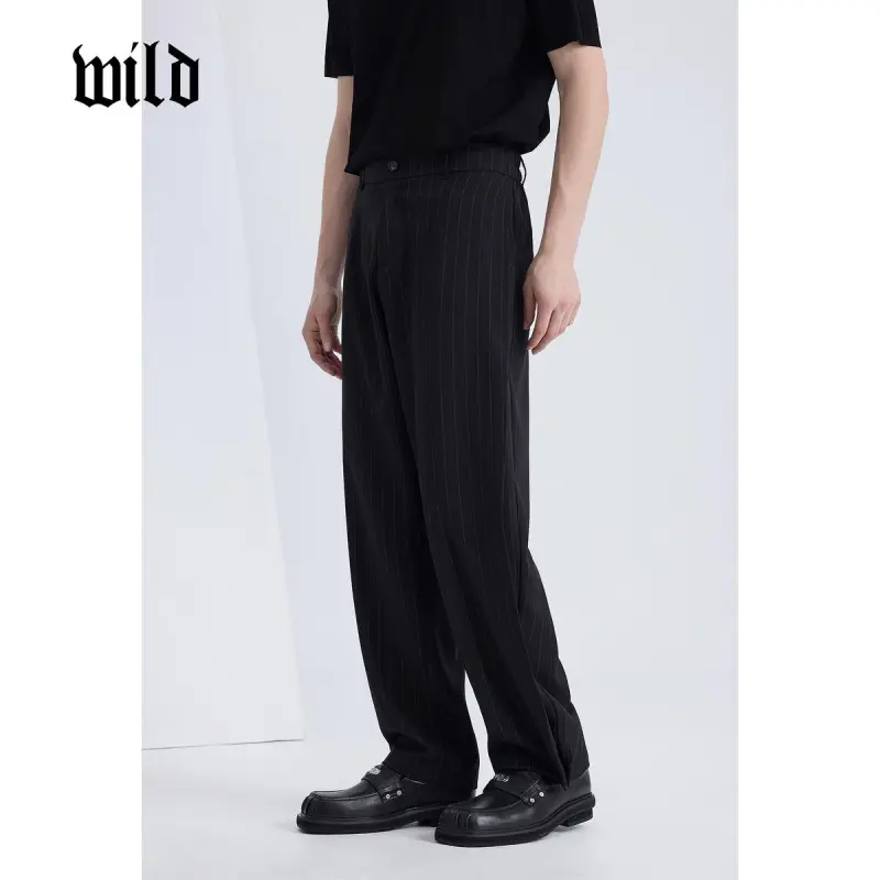 WILD LEADER Suit Trousers Men Black[XXKW5138V57]-4